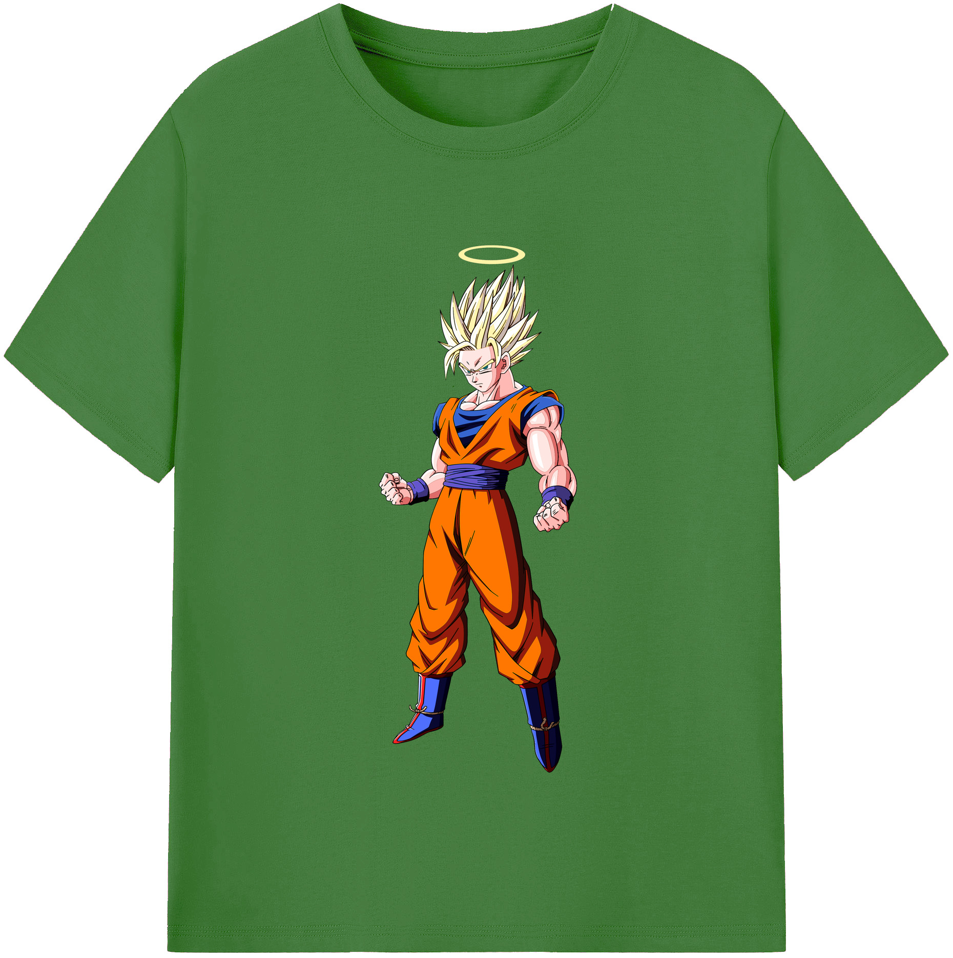 （画像用） ドラゴンボール 孫悟空（そん ごくう）Son Goku カカロット DRAGON BALL Kakarotto レディースカジュアルプリントTシャツ（綿100％）